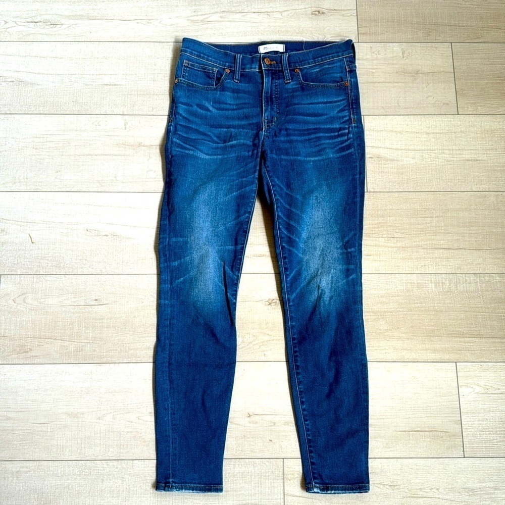 Madewell 9in high rise skinny denim jeans